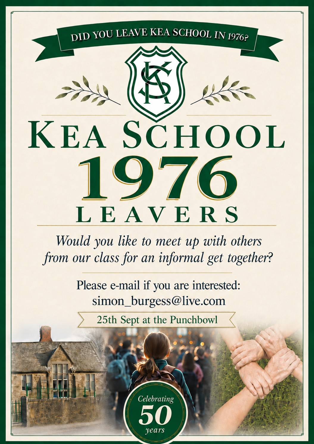 KEa School 1976 Leavers' informal gathering